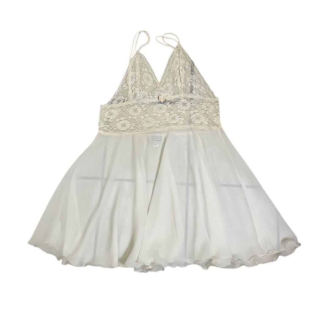 Vintage Kayla lace feminine babydoll lingerie nightgown size XL - Picture 4 of 14